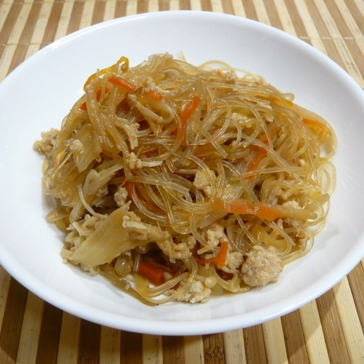 もやしとひき肉の甘辛春雨炒め レシピ 作り方 By 大福 あんこ 楽天レシピ